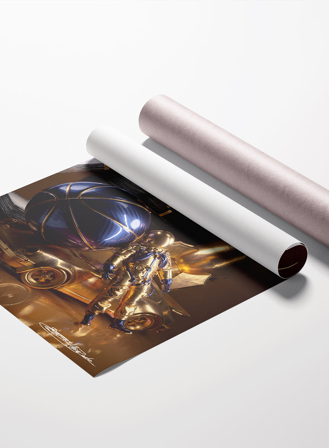 Chasing Dreams: Limited 24-Hour Golden Astronaut Print