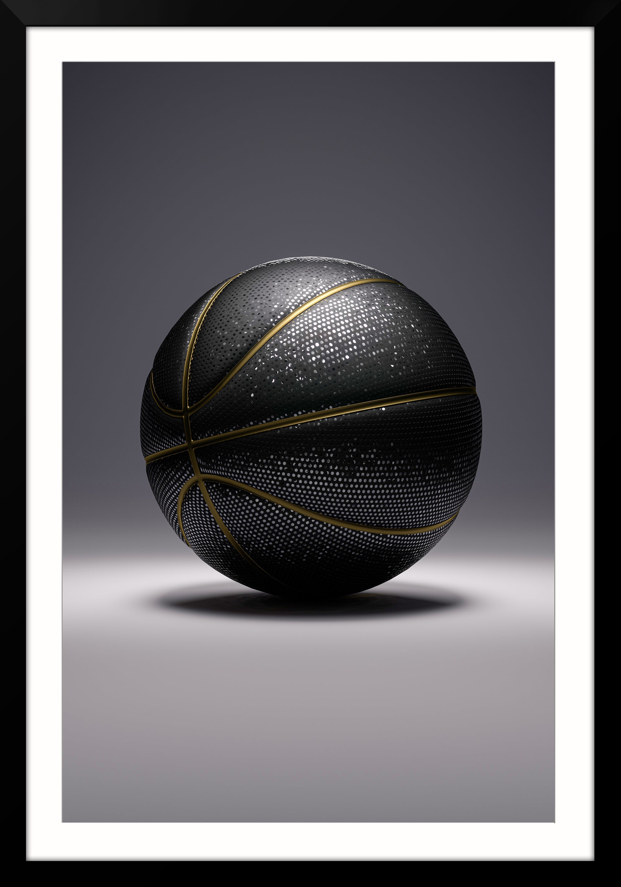 Black Glitter Basketball